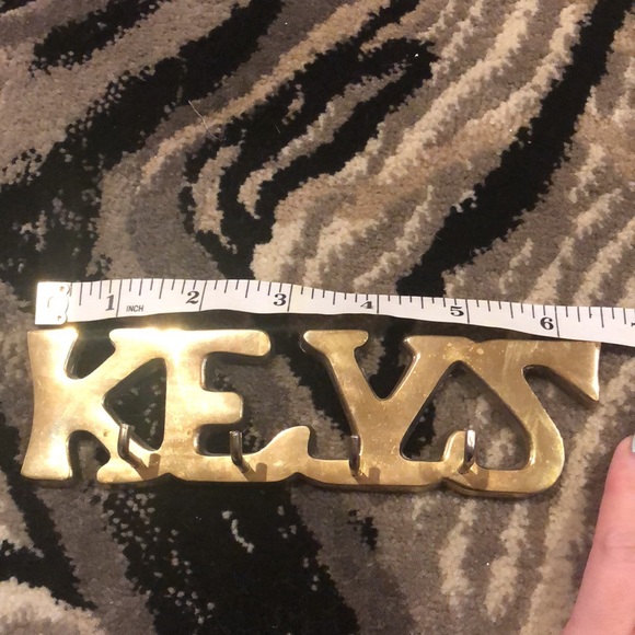 Vintage Horizon Brass “KEYS” Hook - Picture 6 of 6